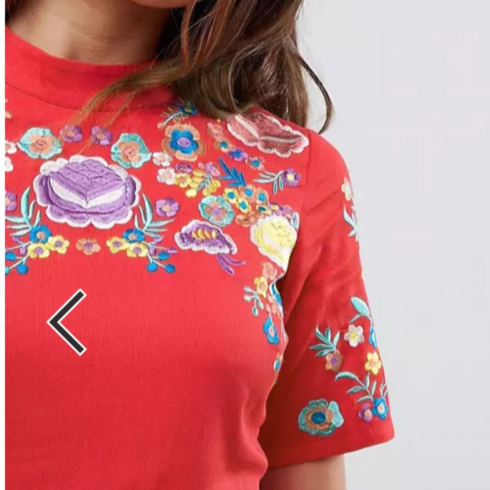 Mini Embroidered Dress - Picture 3 of 4